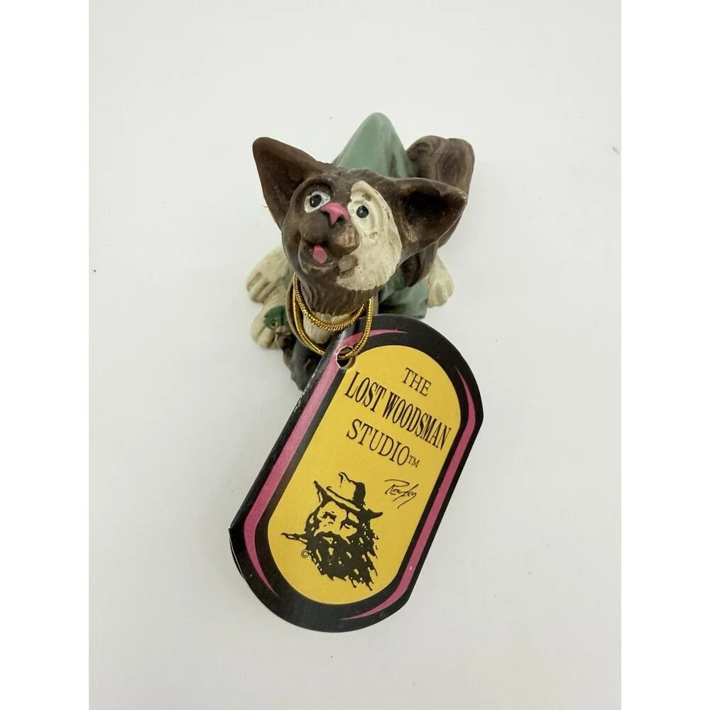 Rick Rowley Cat Figurine The Lost Woodsman Studio Signed
